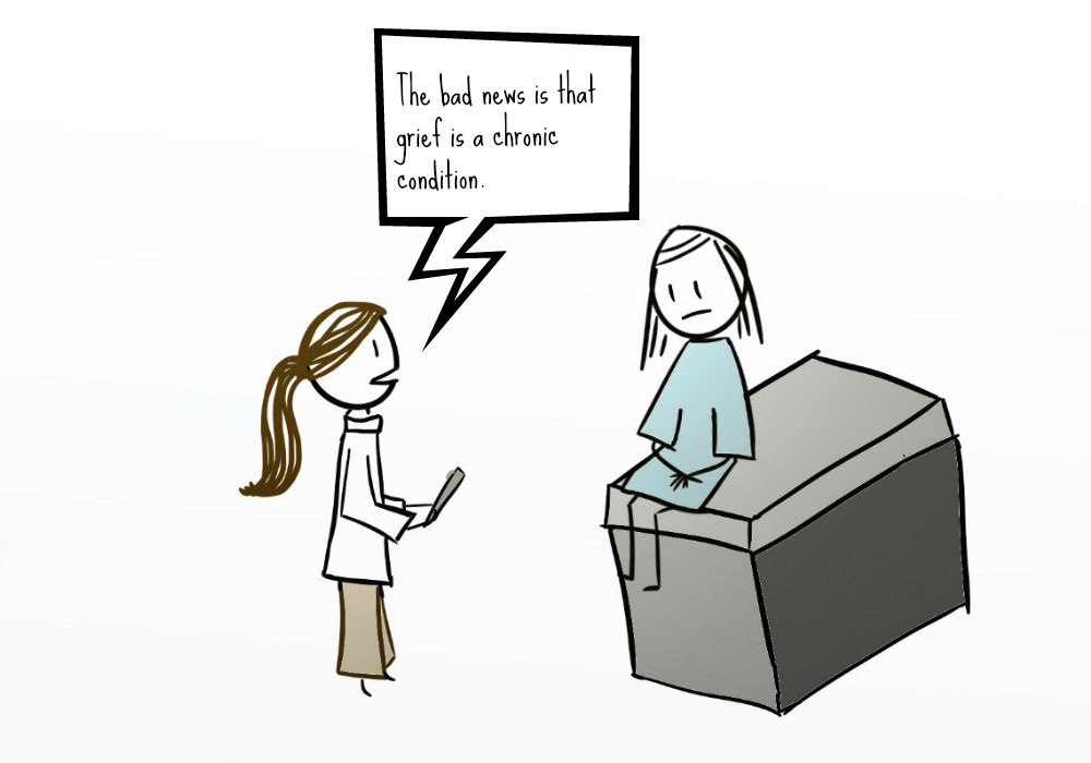 The bad news is that grief is a chronic condition.