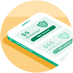 Phone with a financial app opened Phone with a financial app opened